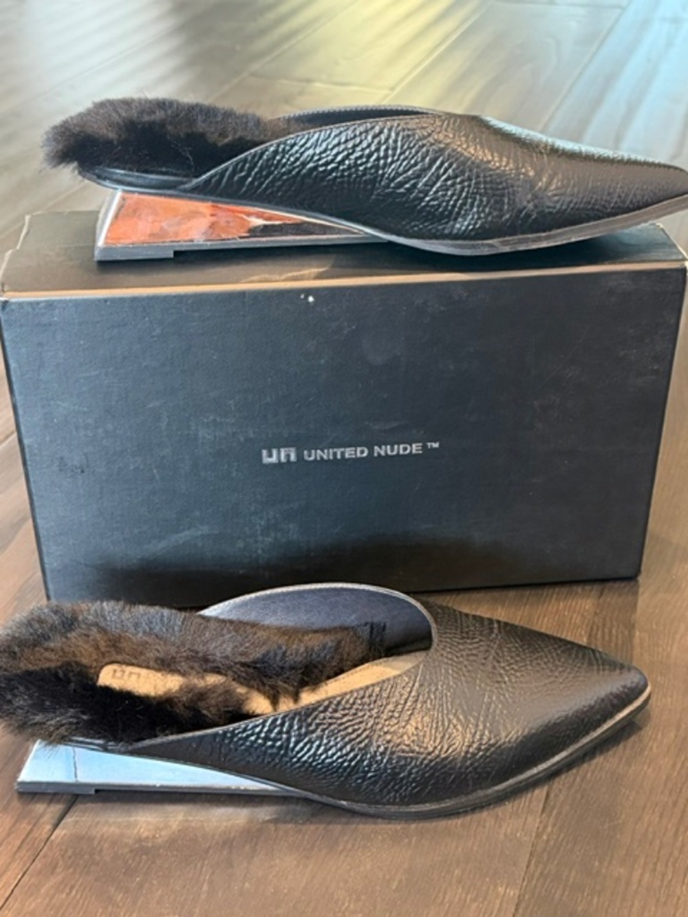 United Nude Lev Mia Lo, Black Slides 41